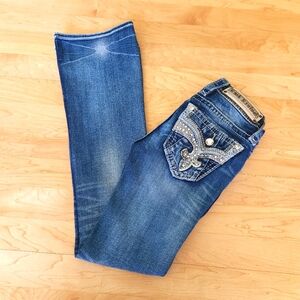 Womens Rock Revival Bootcut Jeans Size 23